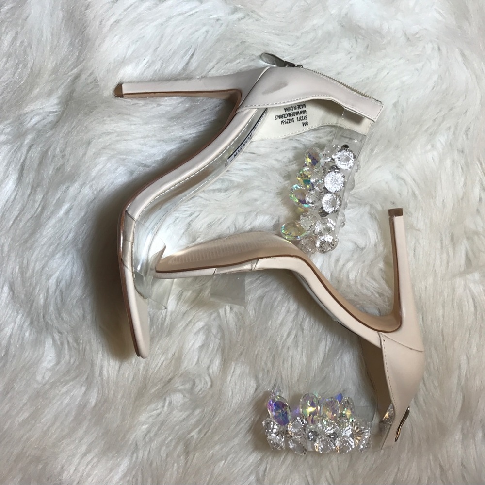 Nude Embellished Clear Heel - Picture 4 of 4